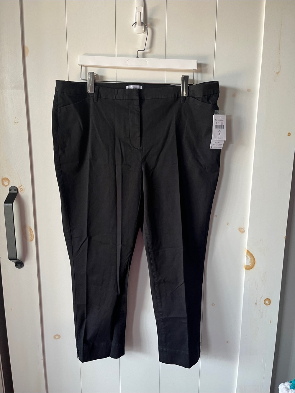 Northern Reflections Black Cropped Straight Pants